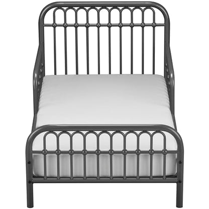 Monarch Ivy Metal Toddler Bed, Graphite Gray