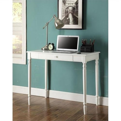 French Country Desk, White, view 3