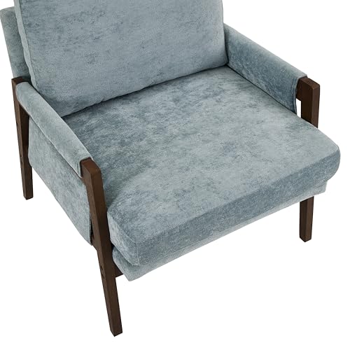 Kelly Mid-Century Modern Accent Armchair, Blue