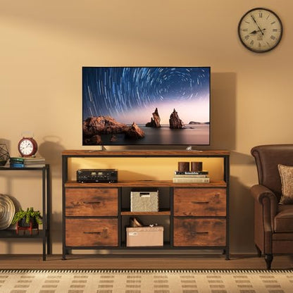 LED TV Stand with Charging Station for 50 Inch TV, view 3