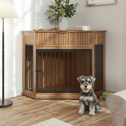 Corner Dog Crate Furniture for Small Medium Dogs, view 2