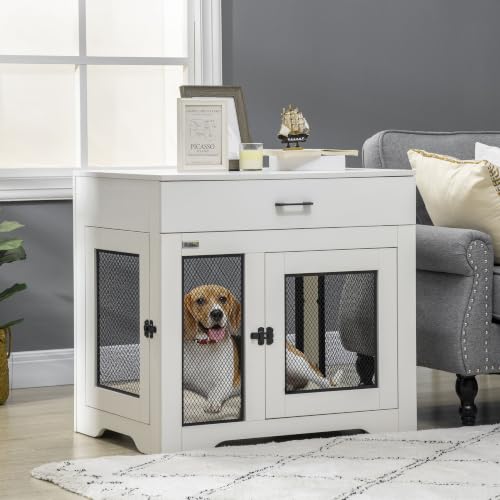 Dog Crate Furniture with Soft Water-Resistant Cushion, view 3