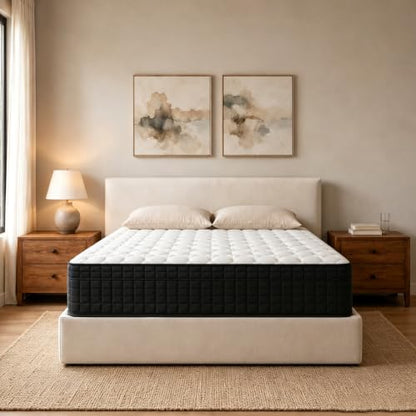 12 Inch Full Mattress in a Box, Medium Plush Feel, Pocket Coils, Fiberglass Free, view 3