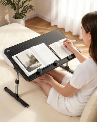 Height & Angle Adjustable Lap Desk Laptop Stand for Bed, view 3