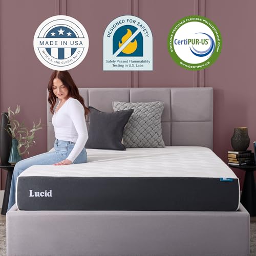 ® 10" Firm Gel Memory Foam Mattress – Bamboo Charcoal & Cooling Gel –, view 6