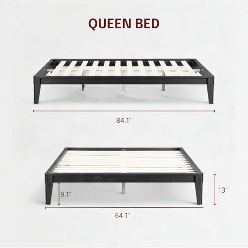 Sapa Solid Wood Platform Bed Frame – Minimalist, Japanese Joinery, view 3