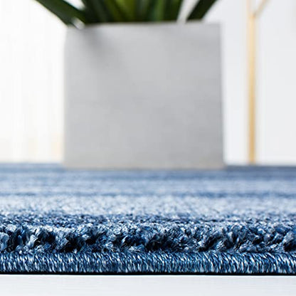 SAFAVIEH Retro Collection Area Rug - 8' x 10', Light Blue & Blue, Modern Abstract Design, Non-Shedding & Easy Care, Ideal for High Traffic Areas in Living Room, Bedroom (RET2693-6065)