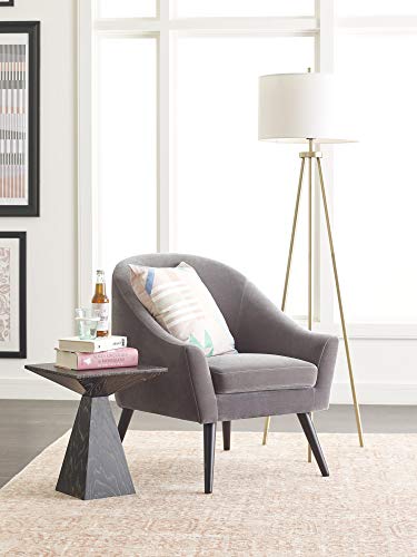 CHR10017A Elle Décor Laurel Accent Chair, Gray