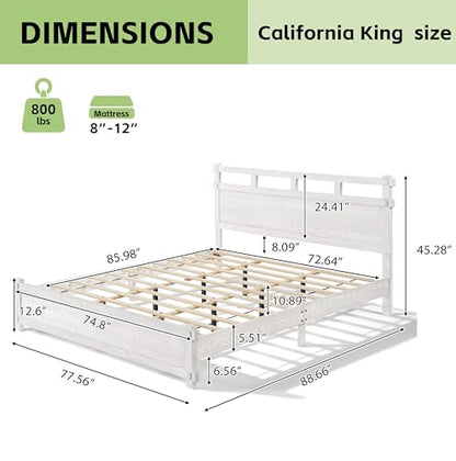 Laramie Farmhouse Cal King Bed Frame, view 3