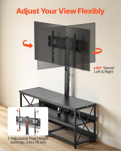 TV Stand with Mount, 47.2 Inch, TV Stand Console with Power Outlet, view 6
