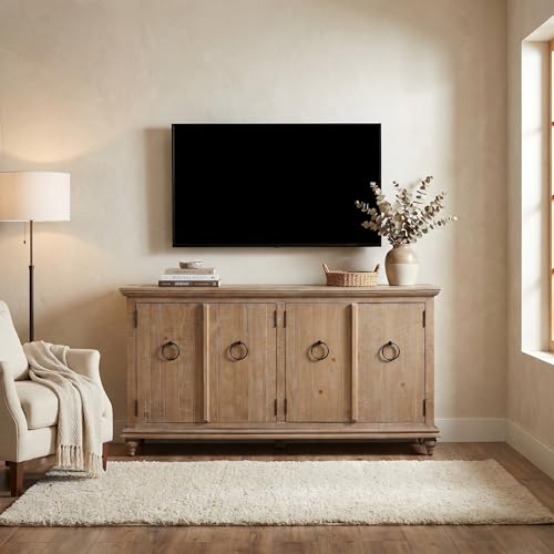Martin Svensson Home Garden District 65" Solid Wood TV Stand, Driftwood, view 2