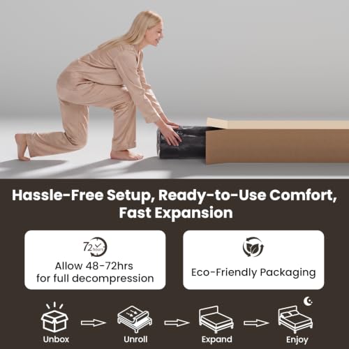 King 12 Inch Hybrid Mattress in a Box with Medium Firm Support, view 8