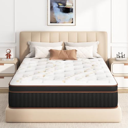 Skyark Full Size Mattress, 12 Inch Hybrid Mattress in a Box, Medium Feel, view 3