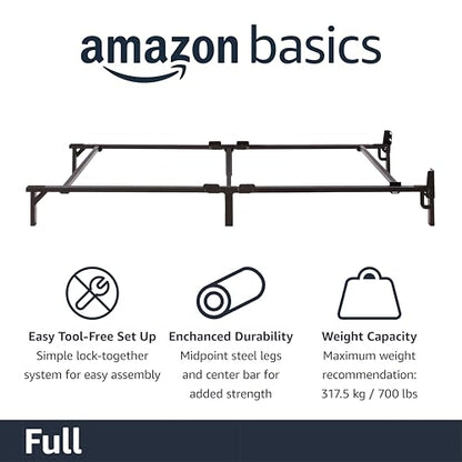 Metal Bed Frame, 9-Leg Support Base for Box Spring and Mattress, view 4
