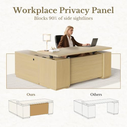 Standing Desk with File Cabinet, view 7