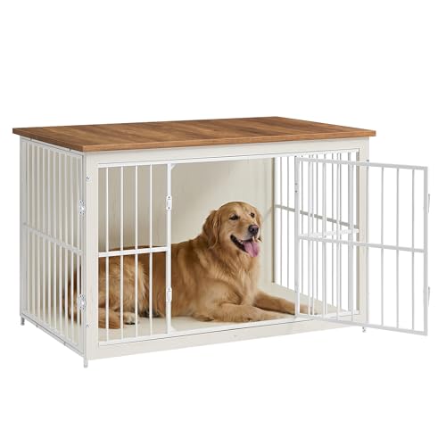 48" Dog Crate Furniture, Heavy-Duty Dog Kennel Side End Table, view 2