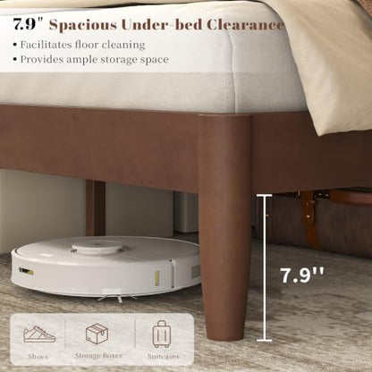Solid Wood Queen Bed Frame, view 7