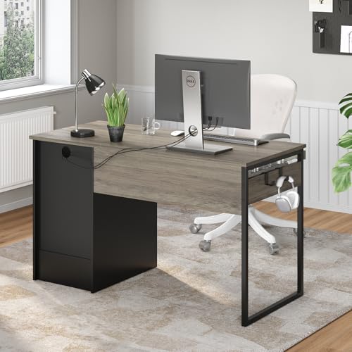 48” Computer Desk with Drawers, Office Desk with Storage, view 3