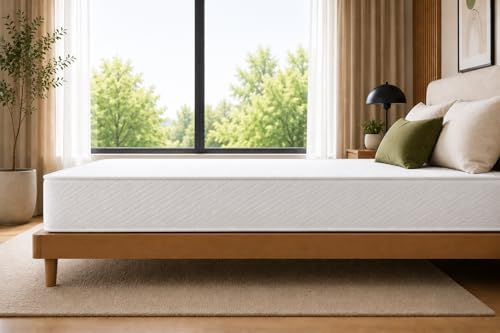 Water-Resistant 6-Inch Hybrid Continuous Coil Spring Mattress with Comfort Foam, view 5