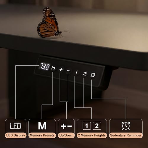 63 x 47 Inch L Shaped Standing Desk with 2 Preset Heights, view 6