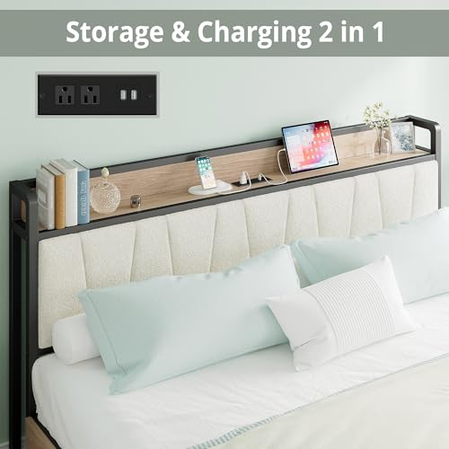 California King Bed Frame with 4 Storage Drawers & Charged, view 4