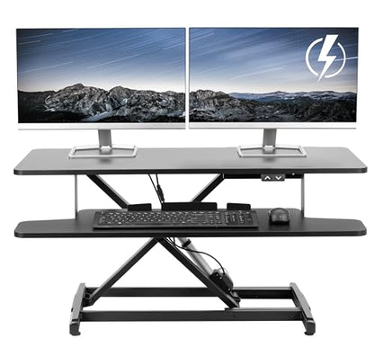 VIVO Black 36 inch Electric Desk Converter, DESK-VE36B, view 2