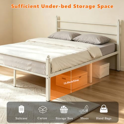 Full Metal Bed Frame with Headboard & Footboard, view 4