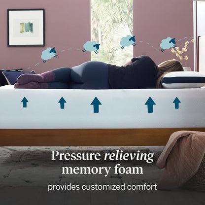 ® 10" Firm Gel Memory Foam Mattress – Bamboo Charcoal & Cooling Gel –, view 4