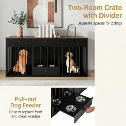 Double Dog Crate Furniture, view 6