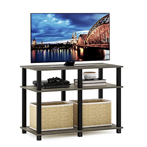 Romain Turn-N-Tube Stand for TV up to 40 Inch, 40-Inch, French Oak/Black, view 2