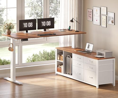 L Shaped Electric Standing Desk, view 3