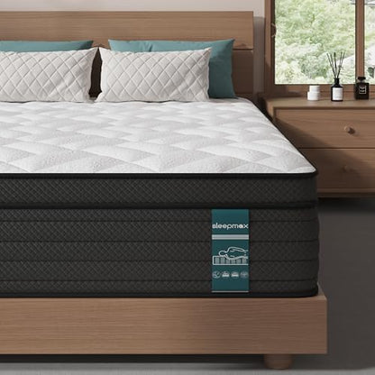 King Size Mattress 14 Inch, Cooling Pain Relief Hybrid Mattresses, view 2