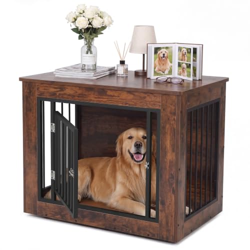 Dog Crate Furniture, 30" Modern Dog Kennel Indoor Side End Table, view 2