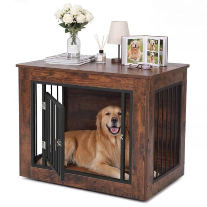Dog Crate Furniture, 30" Modern Dog Kennel Indoor Side End Table, view 2