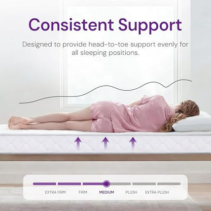 Full Size 8 Inch Hybrid Cooling Mattress, Airflow Innerspring, view 4
