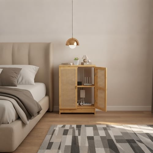 WiFi Router Storage Cabinet with Adjustable Shelves, 2-Layer Storage, view 8