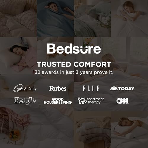 Prewashed Duvet Cover Queen, Cotton-Like Soft Bedding Set, White, view 4