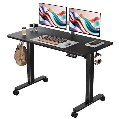 48" x24“ Electric Height Adjustable Standing Desk,Black, view 2