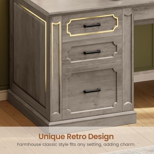 Farmhouse 70.9" Executive Desk, view 8