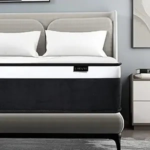 Full Mattress,8 Inch Euro Top Full Size Mattress in a Box,Memory Foam Hybrid Mattress with Individually Pocket Springs,Medium Firm,Strong Edge Support,CertiPUR-US (8 Inch, Full)