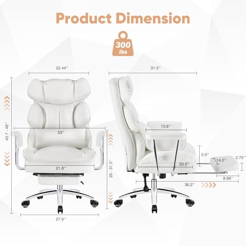 Executive Home Office Chair, Ergonomic Desk Chair, view 4