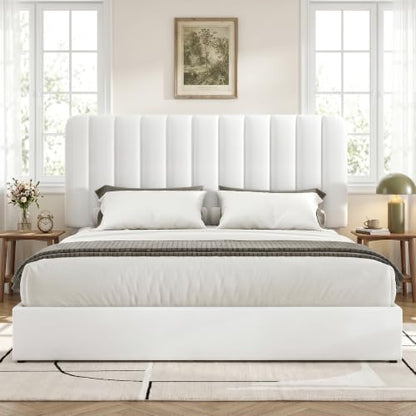 Full Size Upholstered Bed Frame with 4 Drawers and Headboard, view 6