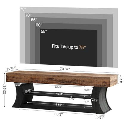 TV Stand for TVs up to 75", Entertainment Center with Storage, view 4