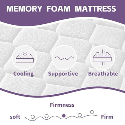 Full Size Mattress, 12 Inch Cooling Hybrid Full Mattress in a Box, view 6