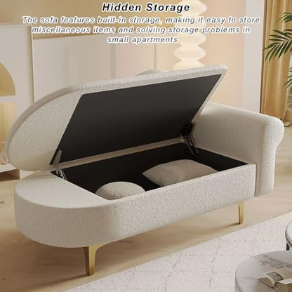 Chaise Lounge Sofa with Storage, view 7