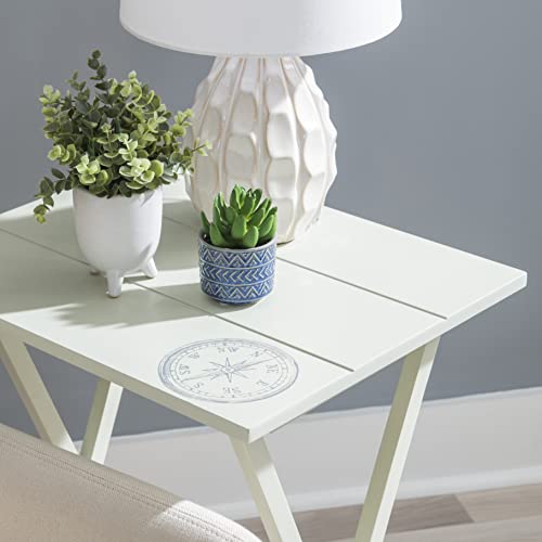 Home Décor Atlas Compass Set Tray Table, Gray