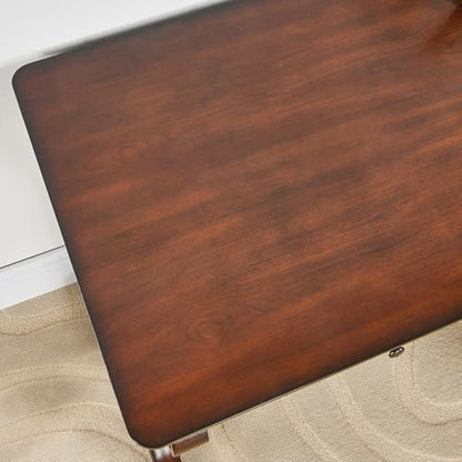 Traditional Wood Writing Desk with 2 Drawers, 47" Large Work Desk, view 6