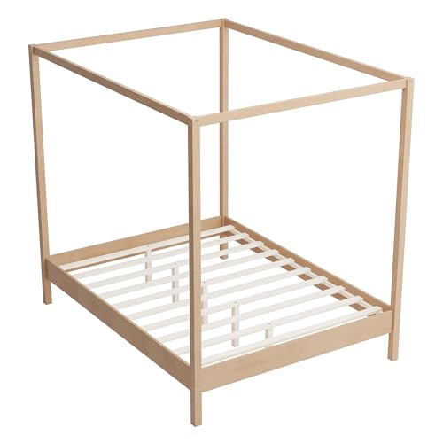 Wooden Canopy Bed with Four Posters, view 7