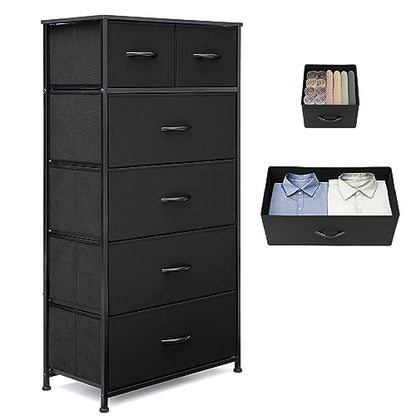Tall Dresser for Bedroom, Fabric Storage Tower with 6 Drawers, view 2