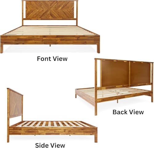 Vivian 14 Inch Deluxe Bed Frame with Headboard, view 5